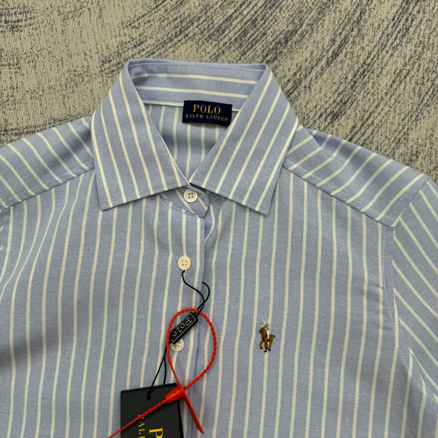 P360 polo Ralph Lauren striped lapel embroidered shirt size s/m/l/xl